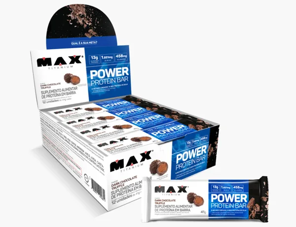 Power Protein Bar 41g Display 12 Un. - Max Titanium
