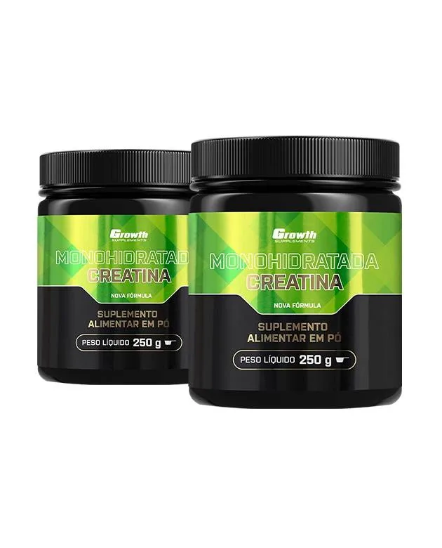 Kit Creatina Monohidratada 500g - Growth Supplements