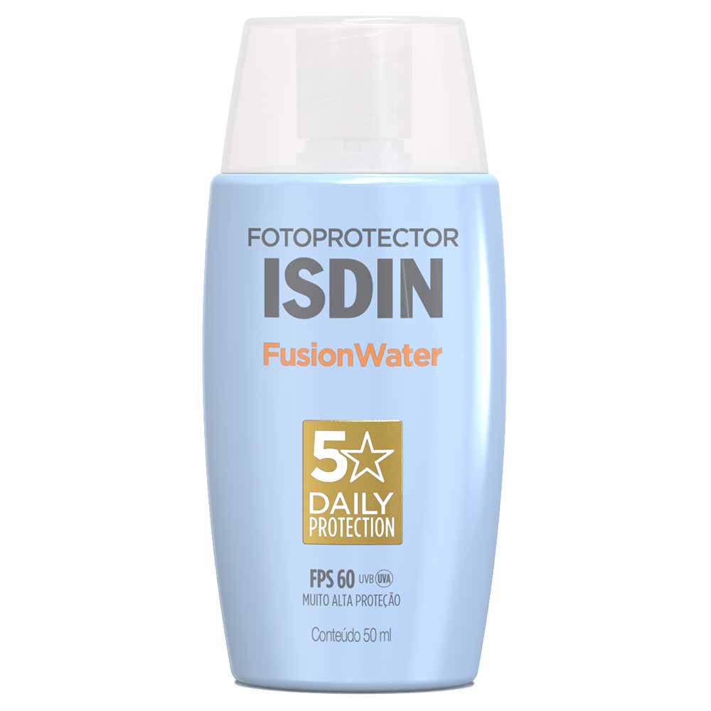 Protetor Solar Facial Isdin - Foto Fusion Water 5 Stars FPS60 50ml