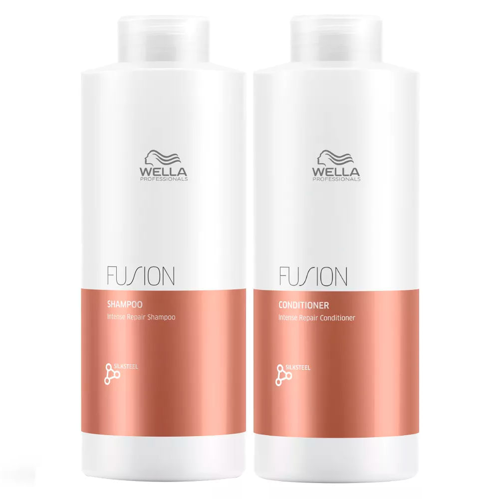 Kit Wella Professionals Fusion - Shampoo + Condicionador - Tamanho Profissional