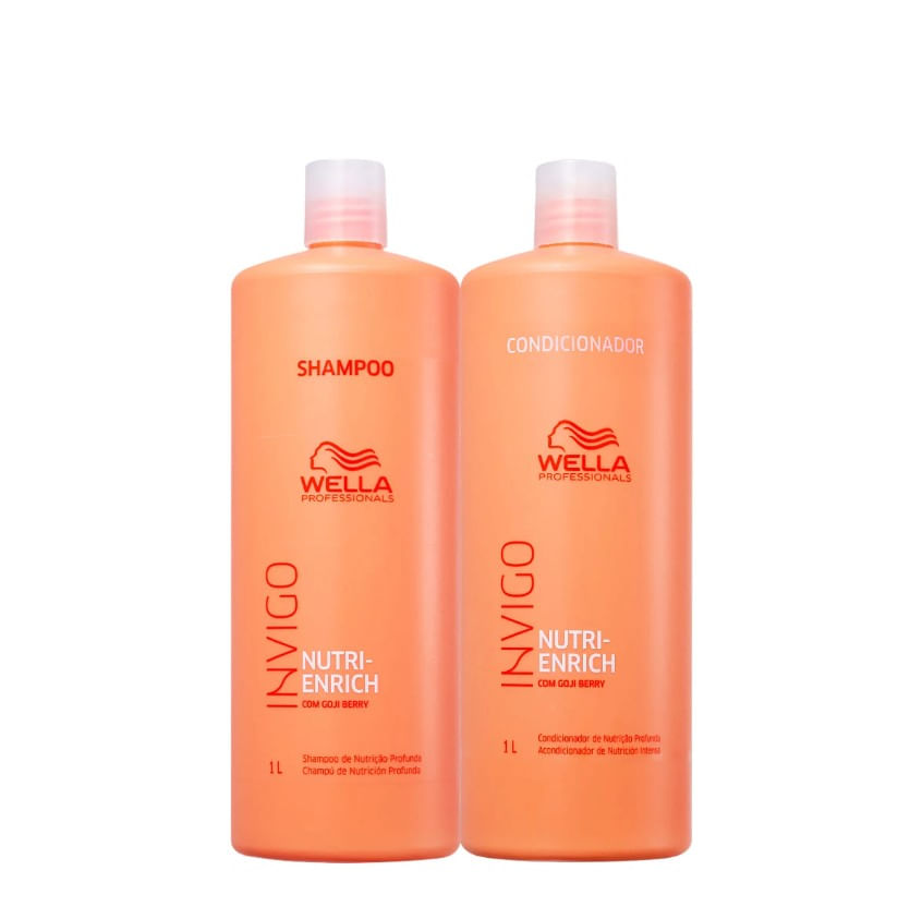 Kit Shampoo 1L + Condicionador 1L - Wella Professionals Invigo Nutri-Enrich