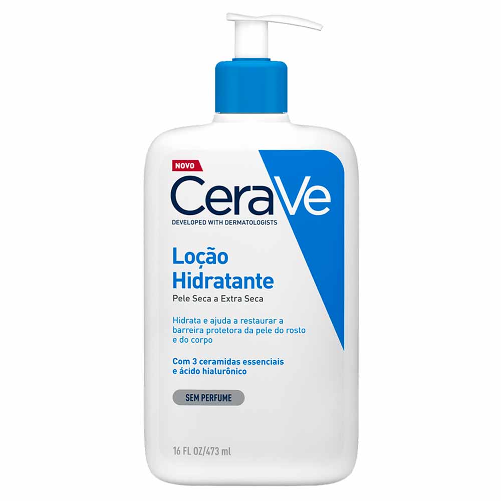 Loção Hidratante Corporal CeraVe para Pele Seca a Extra Seca com Ácido Hialurônico e Ceramidas 473ml
