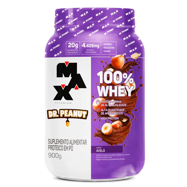 100% Whey Protein Dr. Peanut 900g - Max Titanium