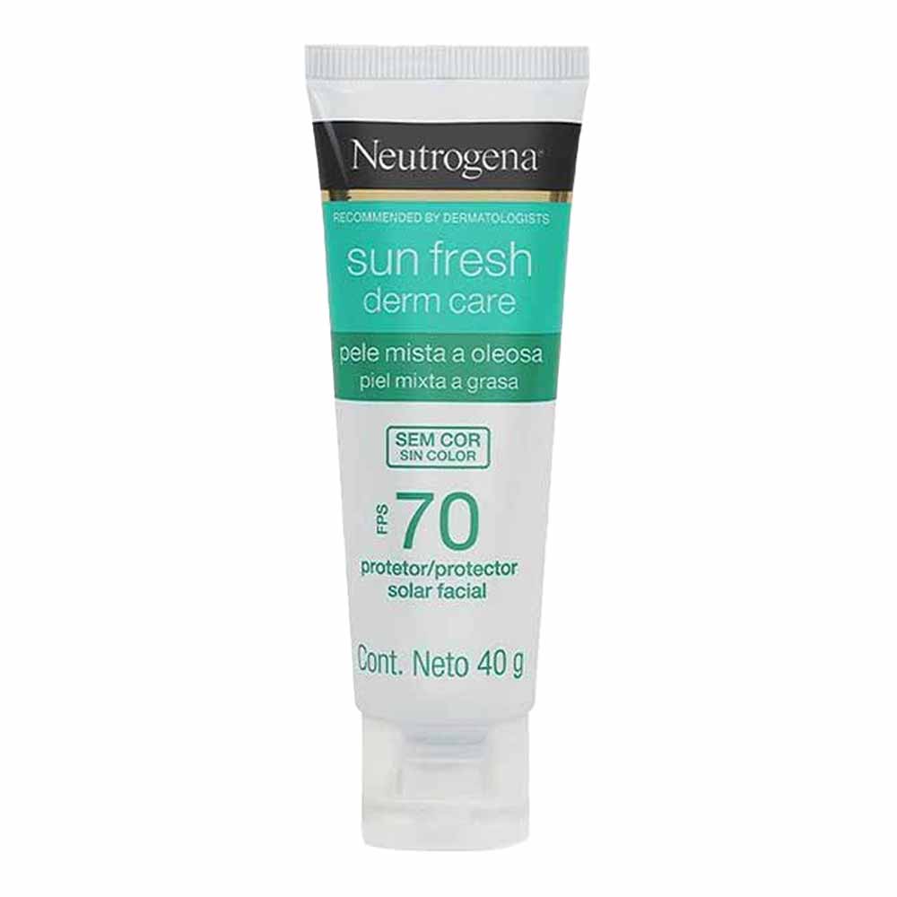 Protetor Solar Neutrogena Sun Fresh Derm Care Facial FPS70 40g