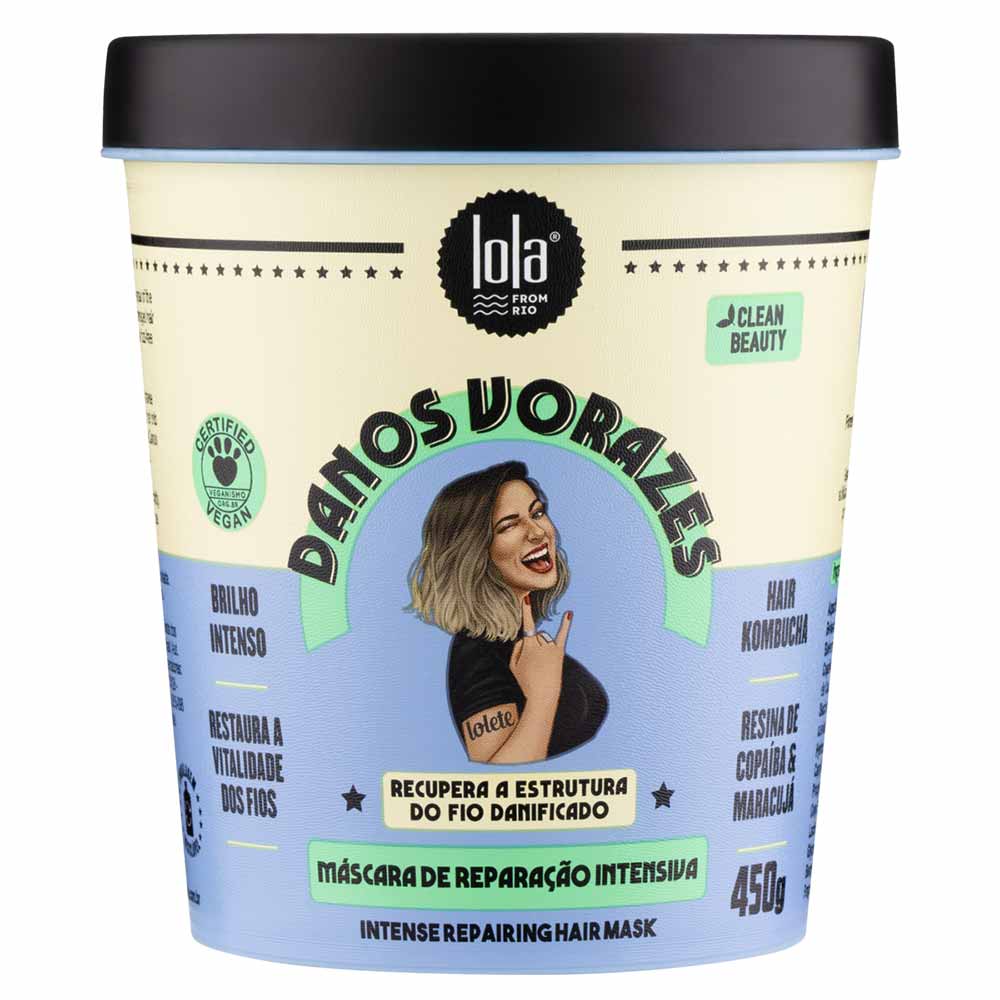 Lola Cosmetics Danos Vorazes Máscara de Reparação Intensiva 450g