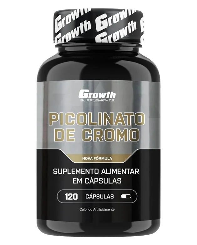 Picolinato de Cromo 120 Caps - Growth Supplements