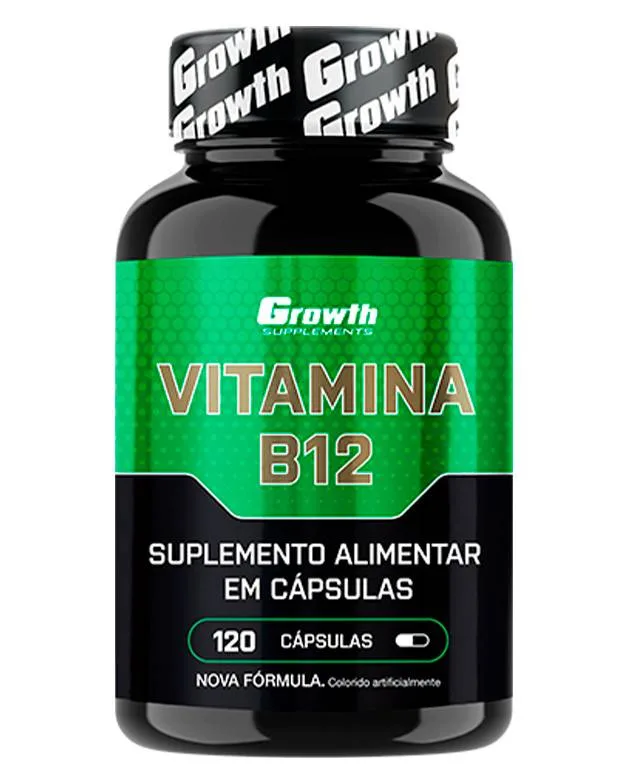 Vitamina B12 120 Cápsulas - Growth Supplements