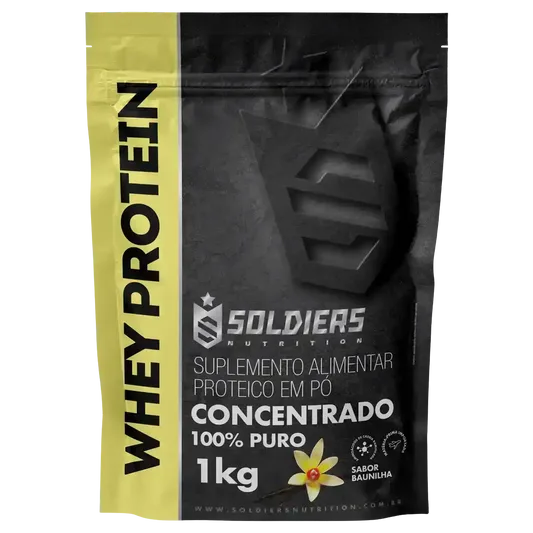 Whey Protein Concentrado Baunilha 1kg - Soldiers Nutrition