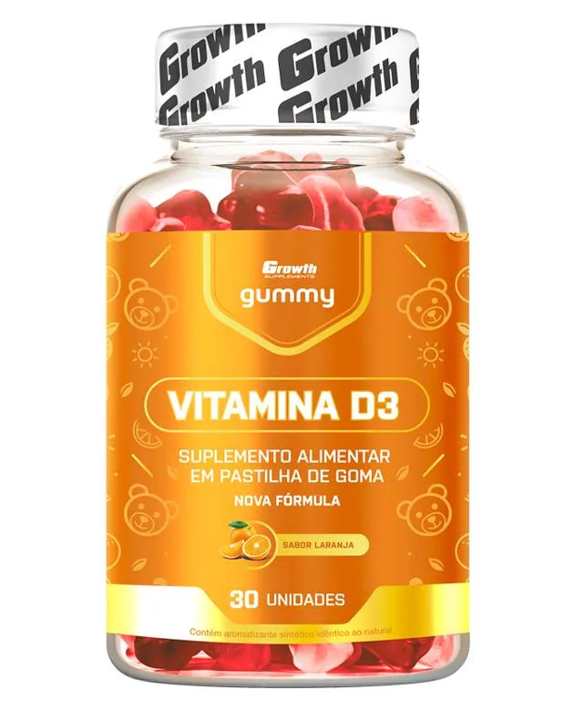 Vitamina D3 Gummy 30 Un - Growth Supplements