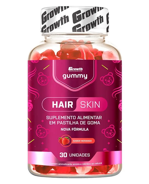 Hair Skin Gummy 30 Unidades - Growth Supplements
