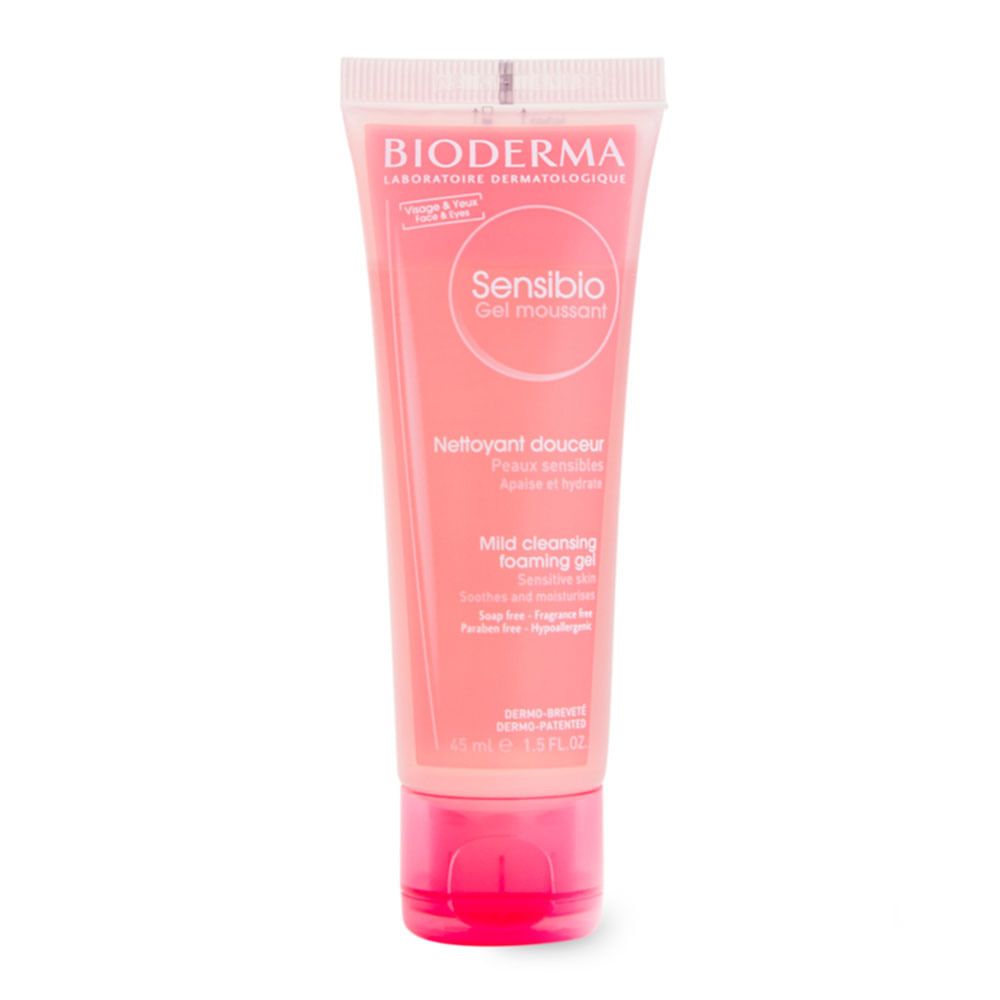 Gel de Limpeza Facial Micelar Calmante e Hidratante Bioderma Sensibio Gel Moussant 45ml