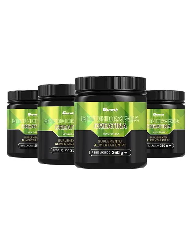 Kit Creatina Monohidratada 1kg - Growth Supplements