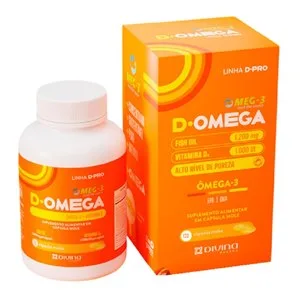 Ômega 3 1200mg + Vitamina D 1000UI 120 Cápsulas
