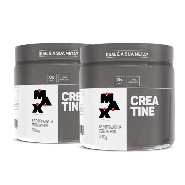 Pack 2x Creatina 300g - Max Titanium - Economia no pack
