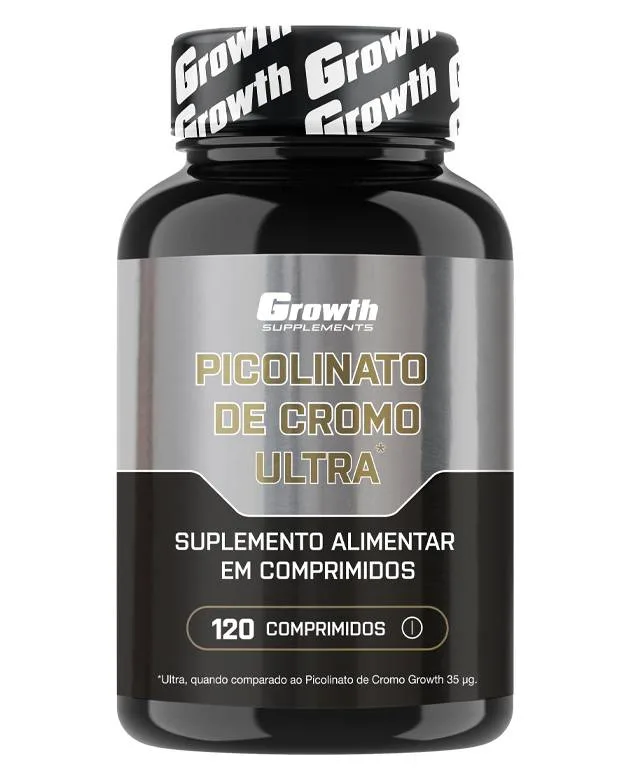 Picolinato de Cromo Ultra 120 Comp - Growth Supplements
