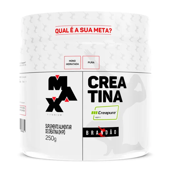Creatina Creapure Rafael Brandão 250g - Max Titanium - Selo Creapure® alemão