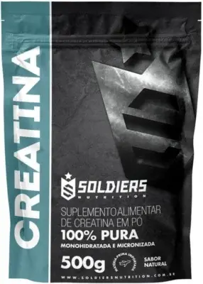 Creatina Monohidratada 500g - Soldiers Nutrition - 100% Pura Importada