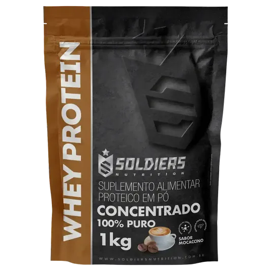Whey Protein Concentrado Mocaccino 1kg - Soldiers Nutrition