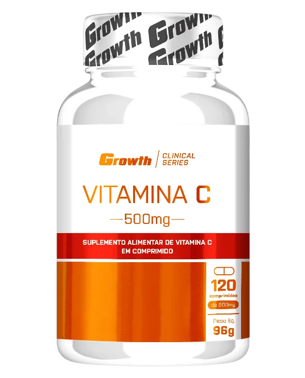 Vitamina C 500mg 120 Comp - Growth Supplements