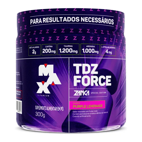 Pré-Treino TDZ Force Gabriel Zancanelli 300g - Max Titanium