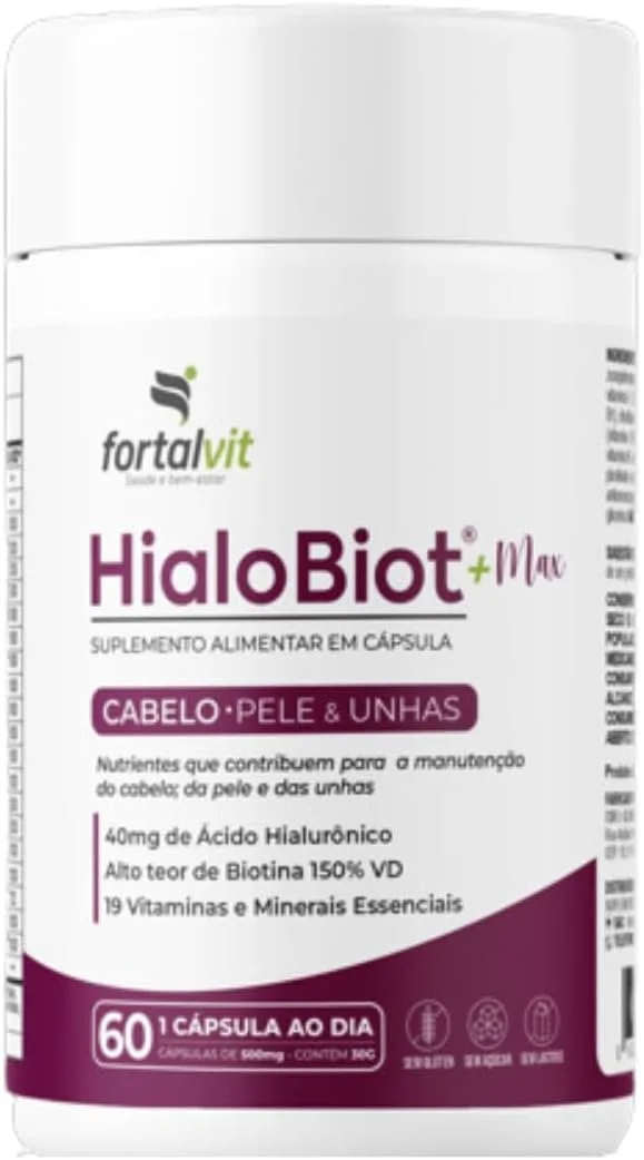 HIALOBIOT Cabelo Pele e Unhas 60 Cápsulas - Fortalvit